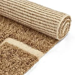 Ryijymatot - Kiberg Hand Woven Wool Shaggy (beige)
