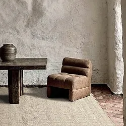 Villamatto - Larkana (beige/valkoinen)