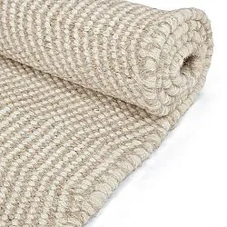 Villamatto - Larkana (beige/valkoinen)