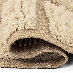 Ryijymatot - Leknes Hand Woven Wool Shaggy (kerma)