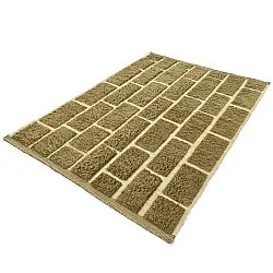 Ryijymatot - Leknes Hand Woven Wool Shaggy (vihreä)