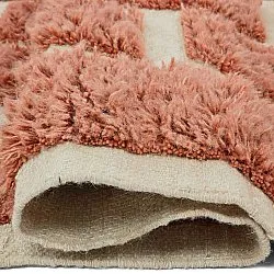 Ryijymatot - Leknes Hand Woven Wool Shaggy (terrakotta)