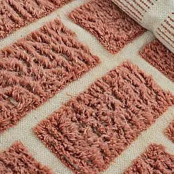 Ryijymatot - Leknes Hand Woven Wool Shaggy (terrakotta)