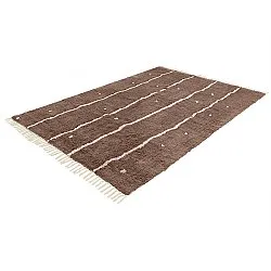 Ryijymatot - Leora Natural Cotton Shaggy (ruskea/violetti)