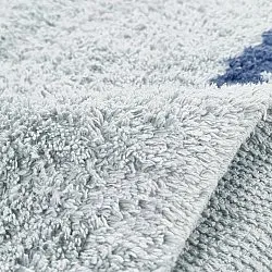 Ryijymatot - Leora Natural Cotton Shaggy (harmaa/sininen)