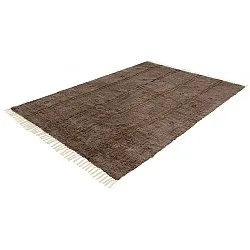 Ryijymatot - Leora Natural Cotton Shaggy (ruskea/oliivi)