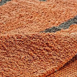 Ryijymatot - Leora Natural Cotton Shaggy (oranssi/ruskea)