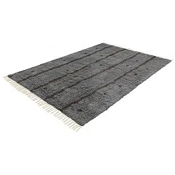 Ryijymatot - Leora Natural Cotton Shaggy (musta/ruskea)