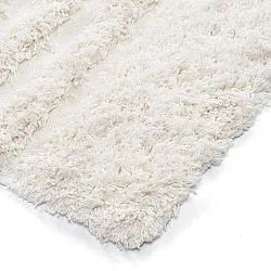 Ryijymatot - Lindos Natural Cotton Shaggy (valkoinen)