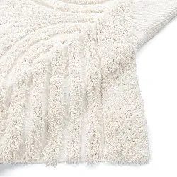 Ryijymatot - Lindos Natural Cotton Shaggy (valkoinen)