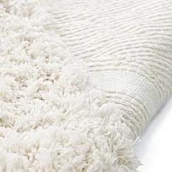Ryijymatot - Lindos Natural Cotton Shaggy (valkoinen)