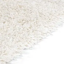 Ryijymatot - Lindos Natural Cotton Shaggy (valkoinen)