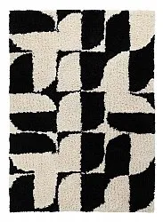Ryijymatot - Marvao Natural Cotton Shaggy (luonnonvalkoinen/musta)