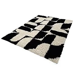Ryijymatot - Marvao Natural Cotton Shaggy (luonnonvalkoinen/musta)