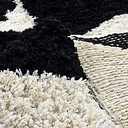 Ryijymatot - Marvao Natural Cotton Shaggy (luonnonvalkoinen/musta)