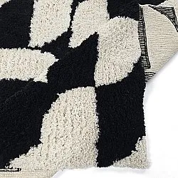 Ryijymatot - Marvao Natural Cotton Shaggy (luonnonvalkoinen/musta)