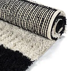 Ryijymatot - Marvao Natural Cotton Shaggy (luonnonvalkoinen/musta)