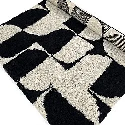 Ryijymatot - Marvao Natural Cotton Shaggy (luonnonvalkoinen/musta)
