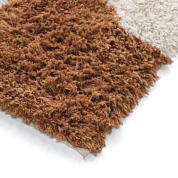 Ryijymatot - Kalymnos Natural Cotton Shaggy (luonnonvalkoinen/okra)