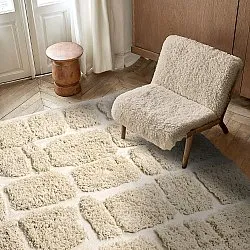 Ryijymatot - Otranto Natural Cotton Shaggy (luonnonvalkoinen)