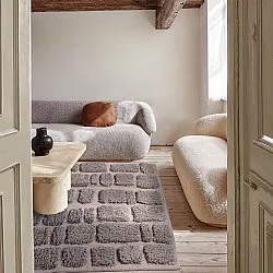 Ryijymatot - Otranto Natural Cotton Shaggy (taupe)