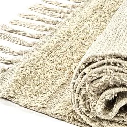 Ryijymatot - Rani Natural Cotton Shaggy (beige)
