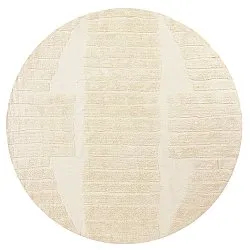 Pyöreät matot - Rani Natural Cotton Shaggy (beige)