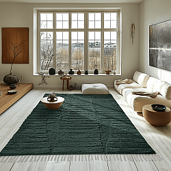 Ryijymatot - Rani Natural Cotton Shaggy (vihreä)