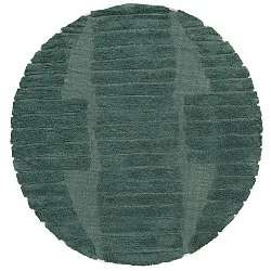 Pyöreät matot - Rani Natural Cotton Shaggy (vihreä)