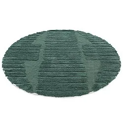 Pyöreät matot - Rani Natural Cotton Shaggy (vihreä)