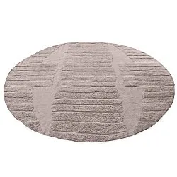 Pyöreät matot - Rani Natural Cotton Shaggy (taupe)