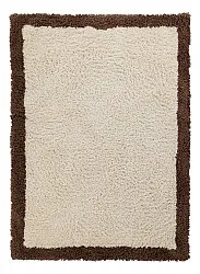 Ryijymatot - Sagres Natural Cotton Shaggy (luonnonvalkoinen/ruskea)