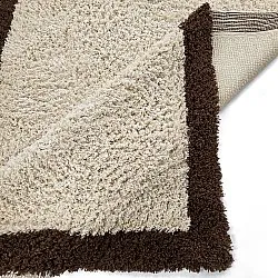 Ryijymatot - Sagres Natural Cotton Shaggy (luonnonvalkoinen/ruskea)