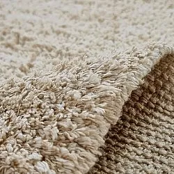 Pyöreät matot - Sivia Natural Cotton Shaggy (beige)