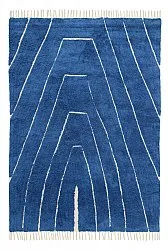 Ryijymatot - Sivia Natural Cotton Shaggy (sininen)