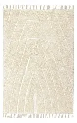 Ryijymatot - Sivia Natural Cotton Shaggy (luonnonvalkoinen)