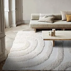 Ryijymatot - Sivota Natural Cotton Shaggy (luonnonvalkoinen)