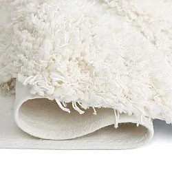 Ryijymatot - Sivota Natural Cotton Shaggy (luonnonvalkoinen)