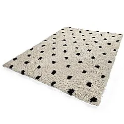 Ryijymatot - Soria Natural Cotton Shaggy (luonnonvalkoinen/musta)