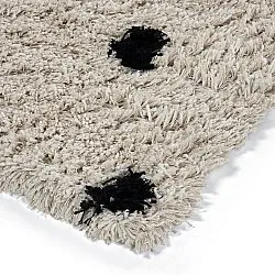 Ryijymatot - Soria Natural Cotton Shaggy (luonnonvalkoinen/musta)