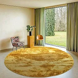 Pyöreä matot - Aranga Super Soft Fur (ochre)