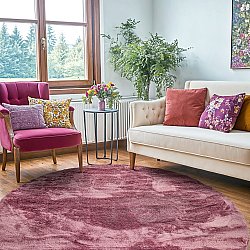 Pyöreä matot - Aranga Super Soft Fur (rose)
