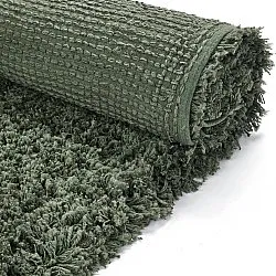 Ryijymatot - Combarro Solid Cotton Shaggy (vihreä)