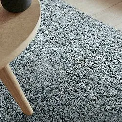 Ryijymatot - Combarro Solid Cotton Shaggy (vaaleansininen)