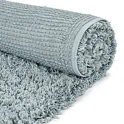 Ryijymatot - Combarro Solid Cotton Shaggy (vaaleansininen)