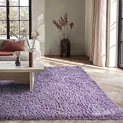 Ryijymatot - Combarro Solid Cotton Shaggy (vaalea violetti)