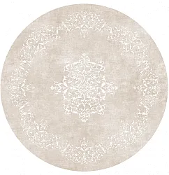 Pyöreät matot - Santi (beige/valkoinen)