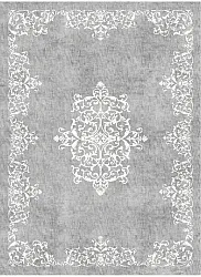 Wilton-matto - Santi (harmaa/valkoinen)