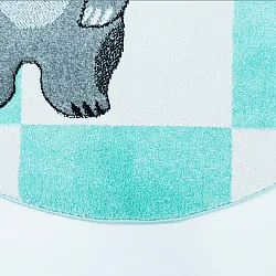 Lastenmatto - Bueno Indian Bear Pyöreä (turkoosi)
