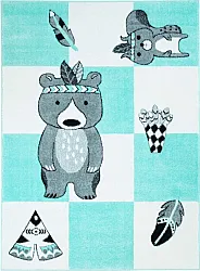 Lastenmatto - Bueno Indian Bear (turkoosi)